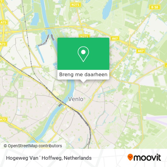 Hogeweg Van ' Hoffweg kaart