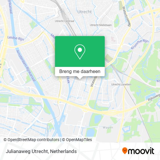 Julianaweg Utrecht kaart