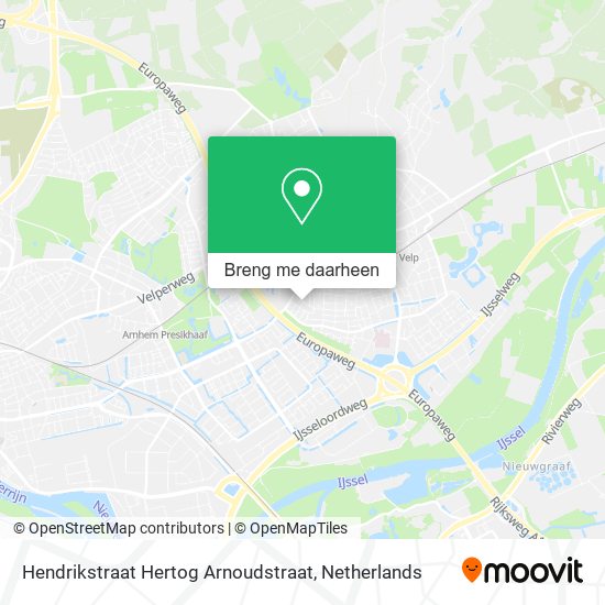 Hendrikstraat Hertog Arnoudstraat kaart