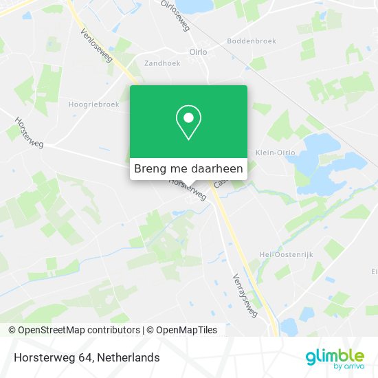 Horsterweg 64 kaart