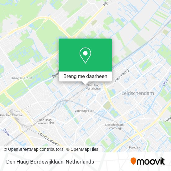 Den Haag Bordewijklaan kaart