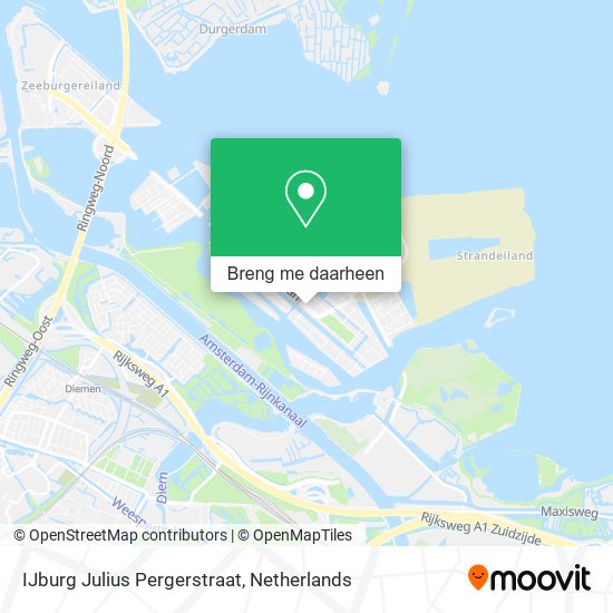 IJburg Julius Pergerstraat kaart
