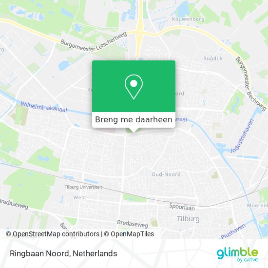 Ringbaan Noord kaart