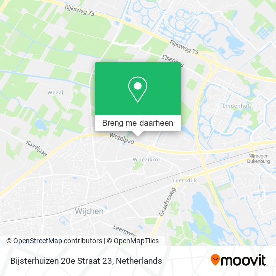 Bijsterhuizen 20e Straat 23 kaart