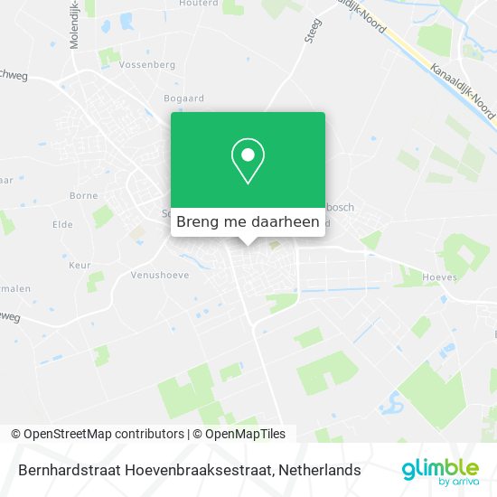 Bernhardstraat Hoevenbraaksestraat kaart