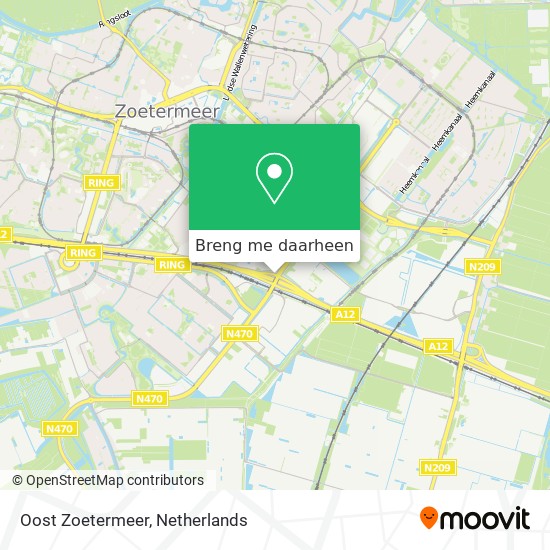 Oost Zoetermeer kaart