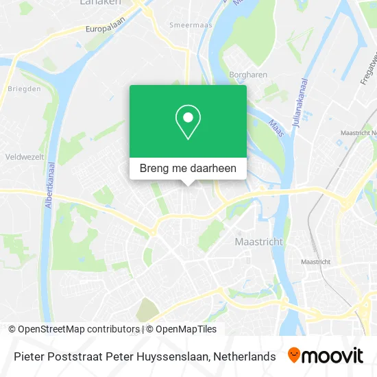 Pieter Poststraat Peter Huyssenslaan kaart