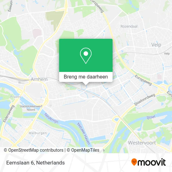 Eemslaan 6 kaart
