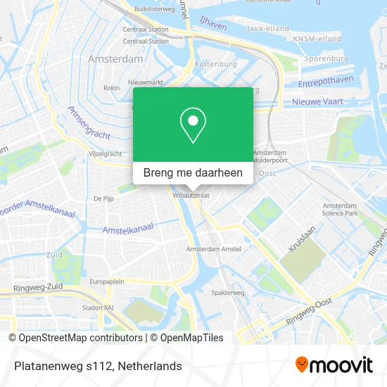 Platanenweg s112 kaart