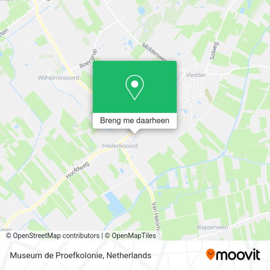 Museum de Proefkolonie kaart