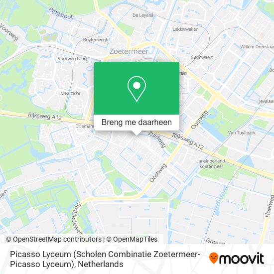 Picasso Lyceum (Scholen Combinatie Zoetermeer-Picasso Lyceum) kaart