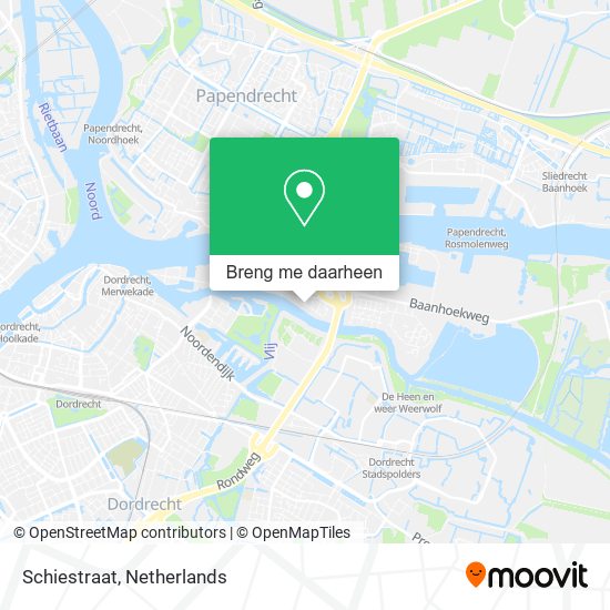 Schiestraat kaart