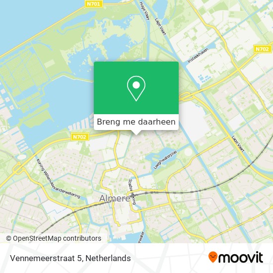 Vennemeerstraat 5 kaart