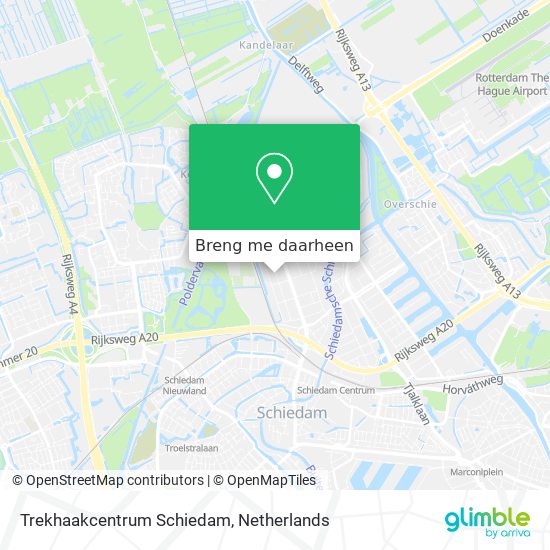 Trekhaakcentrum Schiedam kaart