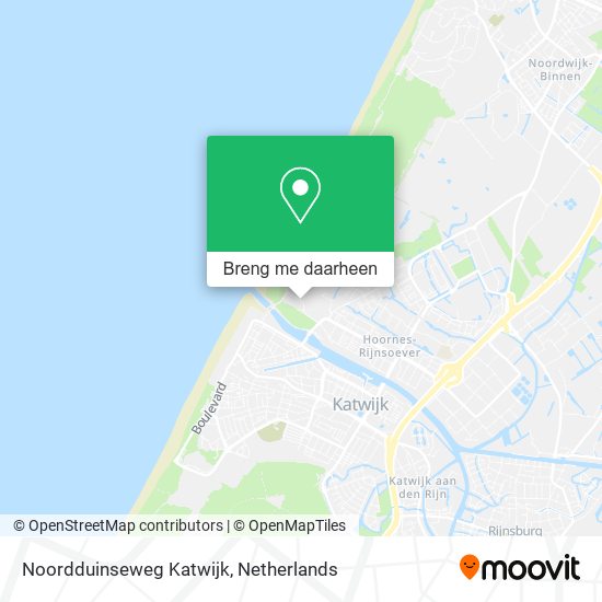 Noordduinseweg Katwijk kaart