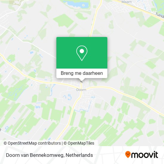 Doorn van Bennekomweg kaart