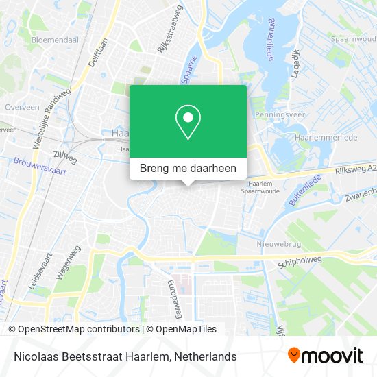 Nicolaas Beetsstraat Haarlem kaart