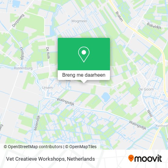 Vet Creatieve Workshops, De Leet 14 kaart
