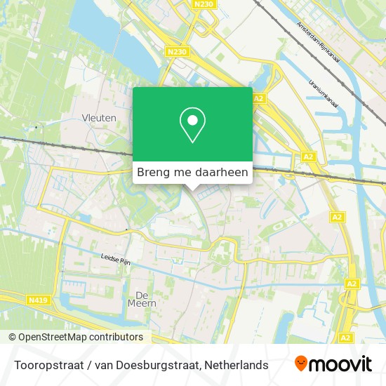 Tooropstraat / van Doesburgstraat kaart
