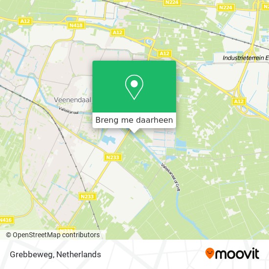 Grebbeweg kaart
