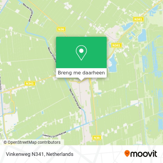 Vinkenweg N341 kaart