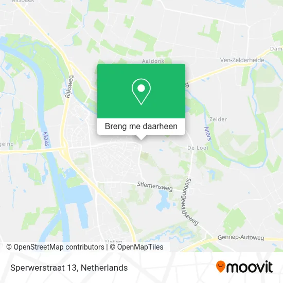 Sperwerstraat 13, 6591 TP Gennep kaart
