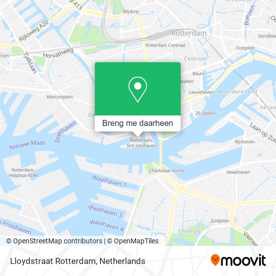 Lloydstraat Rotterdam kaart