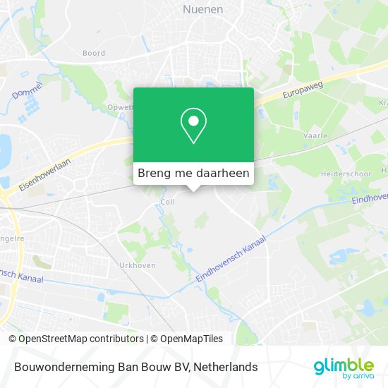 Bouwonderneming Ban Bouw BV kaart