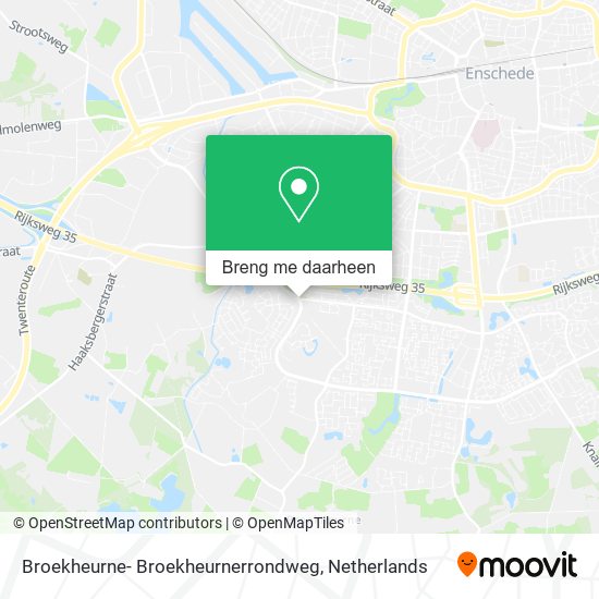 Broekheurne- Broekheurnerrondweg kaart