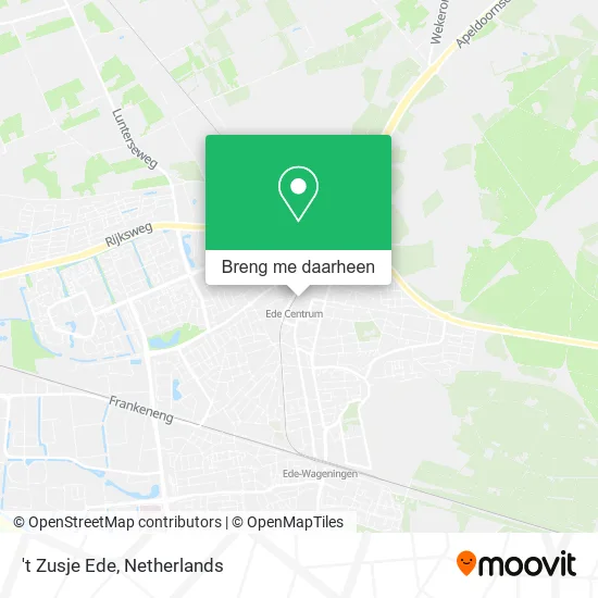 't Zusje Ede kaart