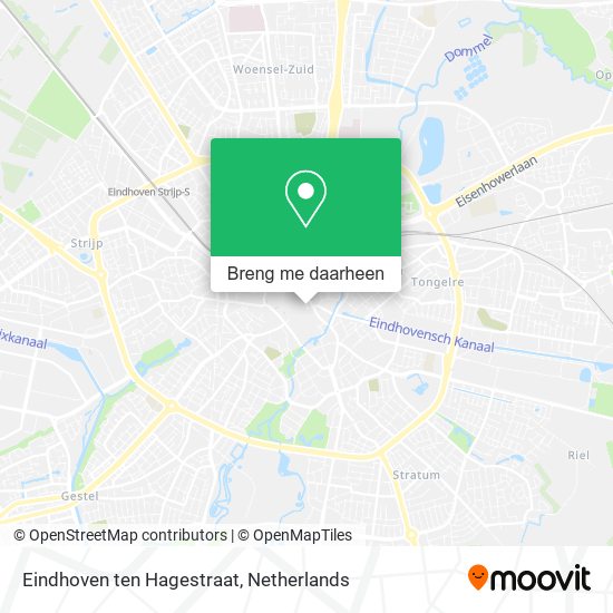 Eindhoven ten Hagestraat kaart