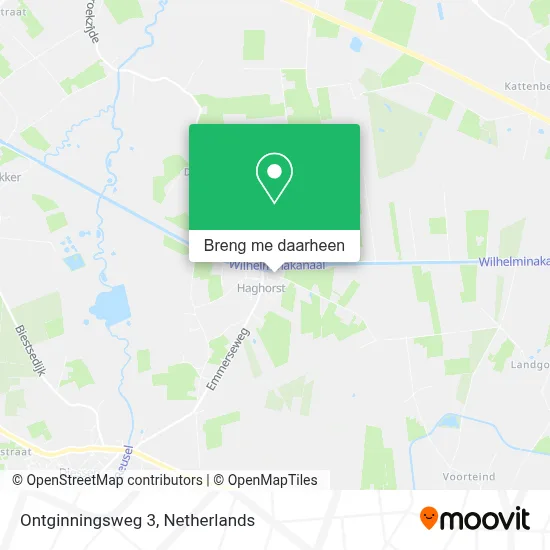Ontginningsweg 3, 5089 NR Diessen kaart