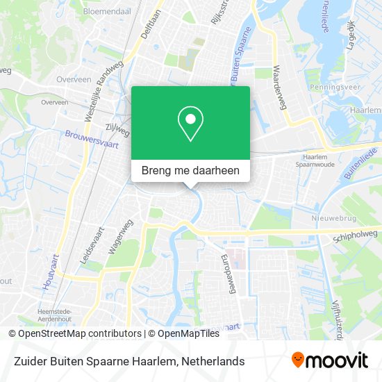 Zuider Buiten Spaarne Haarlem kaart