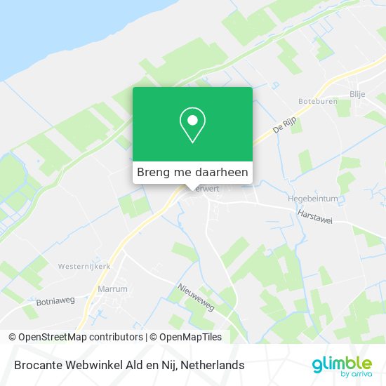 Brocante Webwinkel Ald en Nij kaart