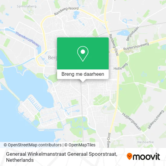 Generaal Winkelmanstraat Generaal Spoorstraat kaart