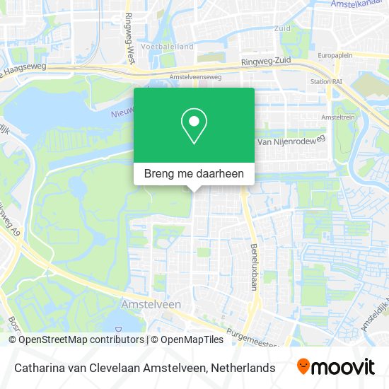 Catharina van Clevelaan Amstelveen kaart