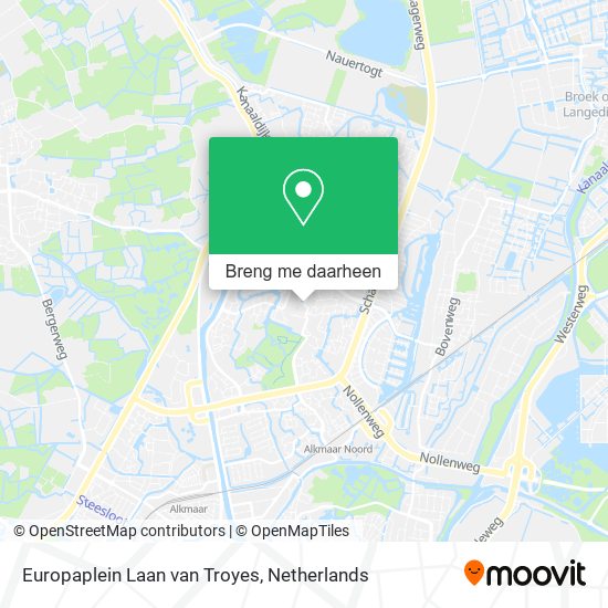 Europaplein Laan van Troyes kaart