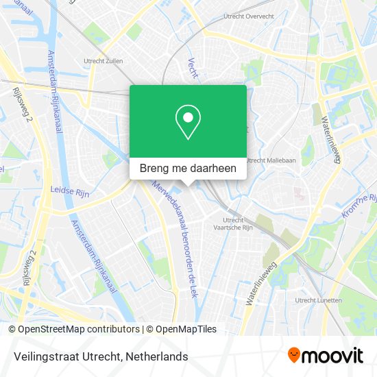 Veilingstraat Utrecht kaart