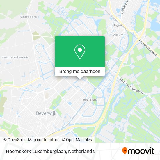 Heemskerk Luxemburglaan kaart