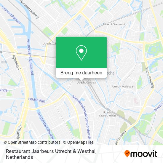 Restaurant Jaarbeurs Utrecht & Westhal kaart