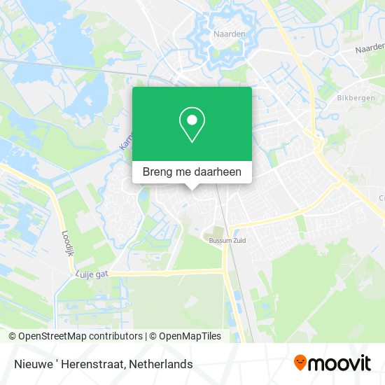 Nieuwe ' Herenstraat kaart