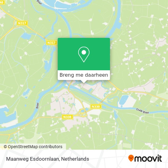 Maanweg Esdoornlaan kaart
