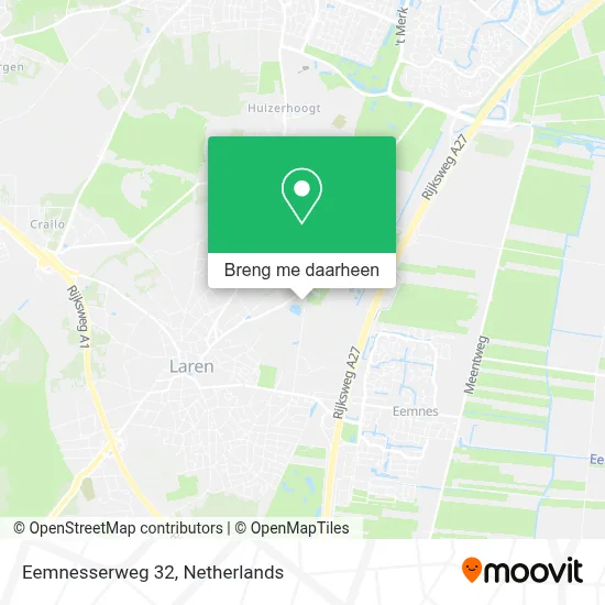Eemnesserweg 32 kaart