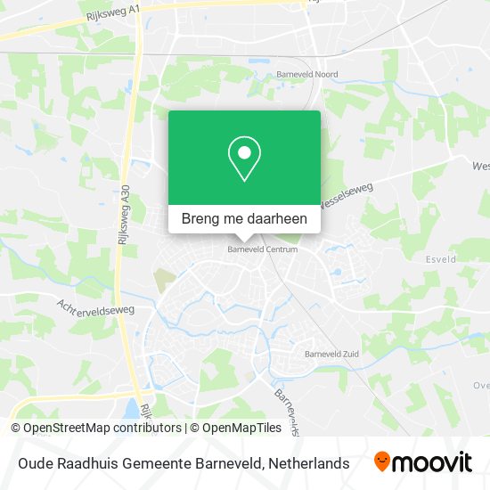 Oude Raadhuis Gemeente Barneveld kaart