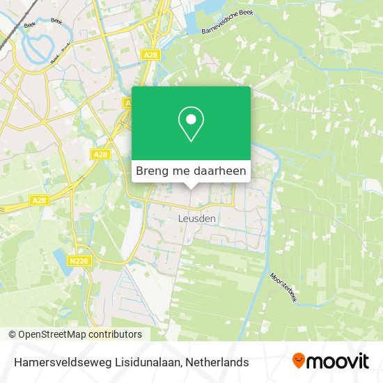 Hamersveldseweg Lisidunalaan kaart