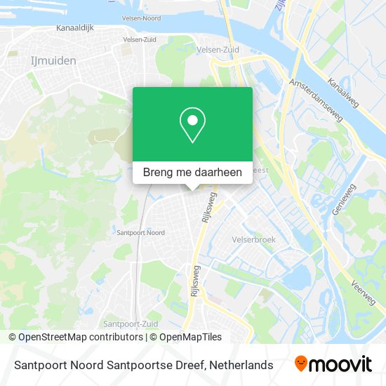 Santpoort Noord Santpoortse Dreef kaart