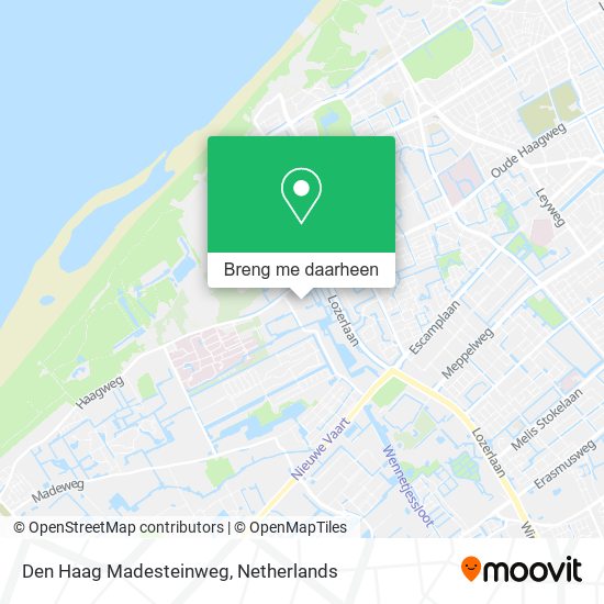 Den Haag Madesteinweg kaart