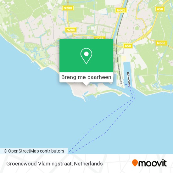 Groenewoud Vlamingstraat kaart