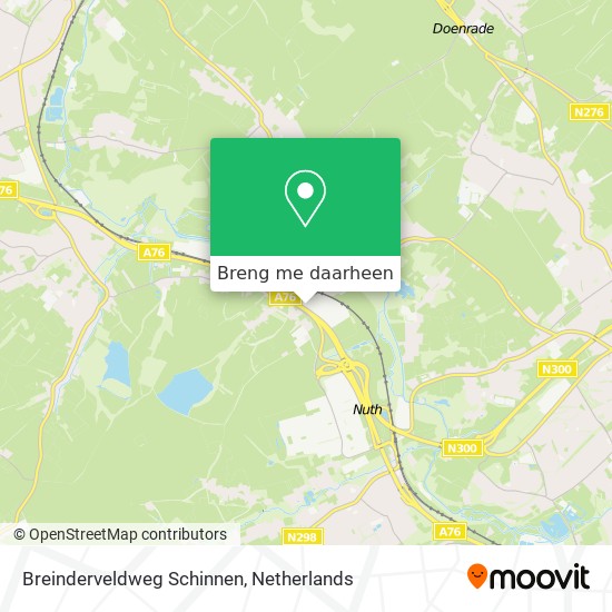 Breinderveldweg Schinnen kaart