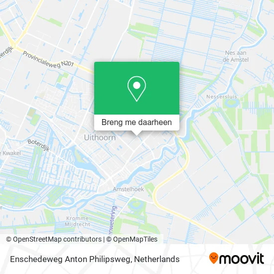 Enschedeweg Anton Philipsweg kaart
